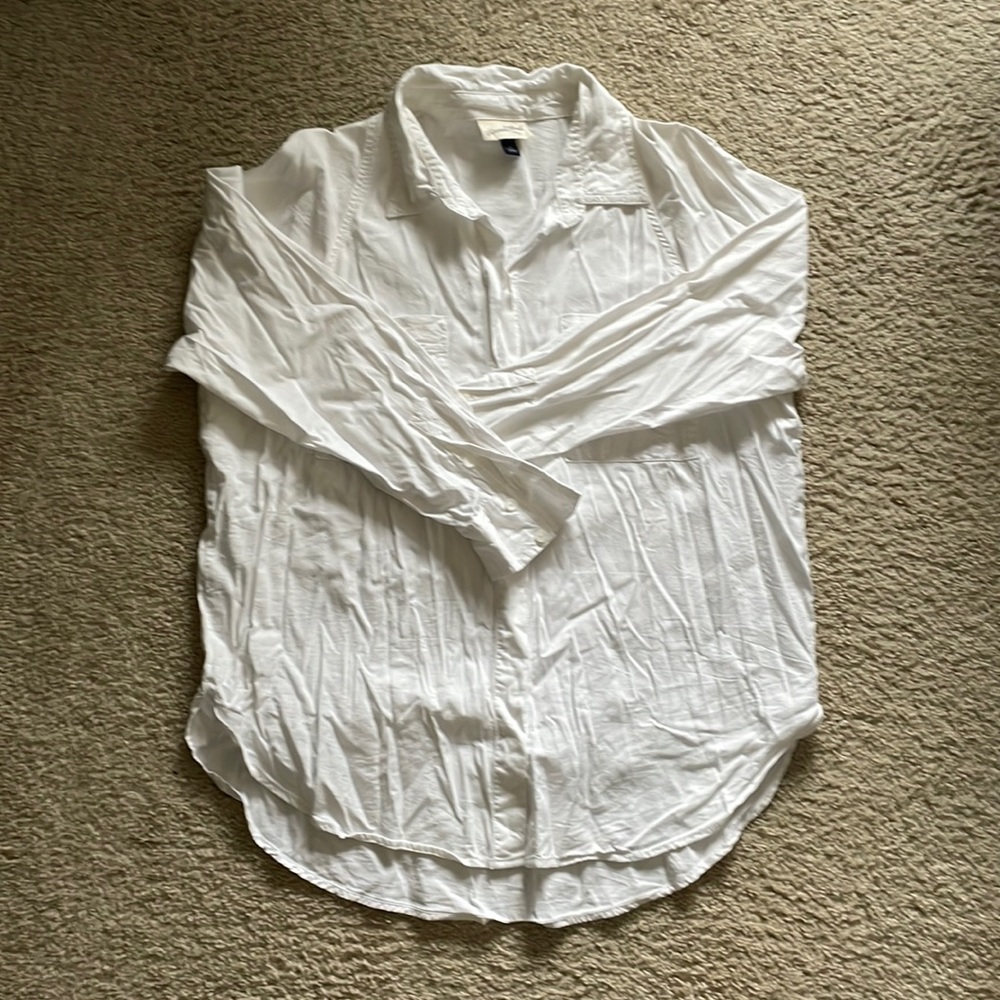 White button down